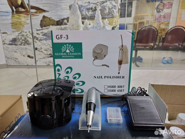 Аппарат для маникюра черный GF-3, 80 Вт