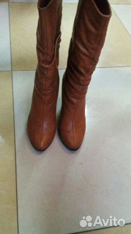 Зимние кожаные сапоги,39 размер