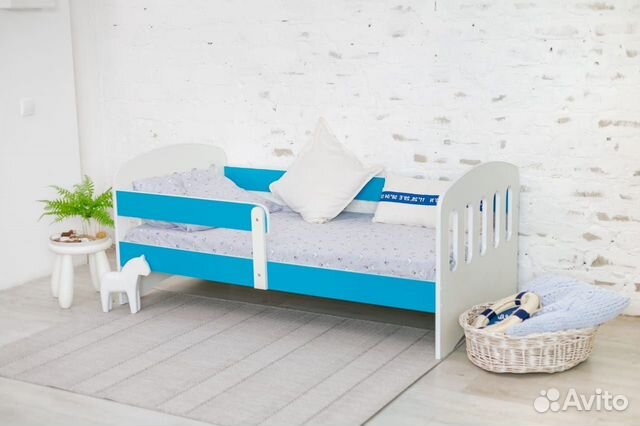 Кроватка из ламинированного дсп для малыша с борто