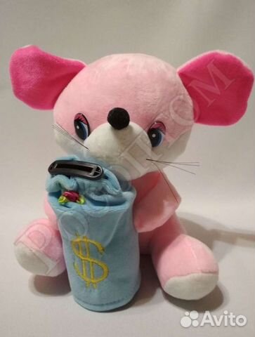 Музыкальная игрушка Мышка-копилка