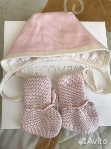 Miacompany чепчик и пинетки