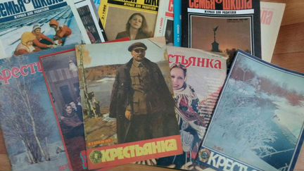Журналы Крестьянка,Карты Выкройки СССР,Семья и шко