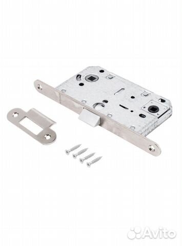 Защелка дверная врезная универсальная с фиксатором