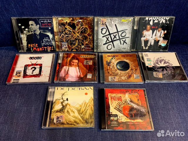 Коллекция CD дисков (рок, русский рок)