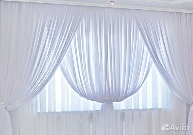 Тюль для кухни, спальни- в отрезах и готовый