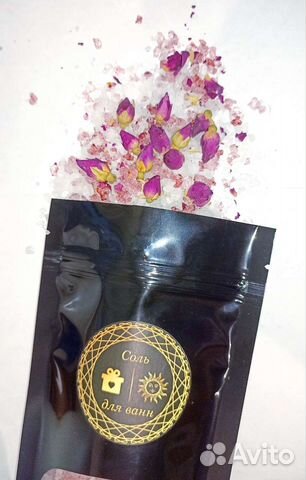 Соль для ванн с сухоцветами