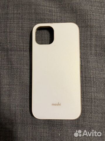 Чехол на iPhone 13 новый mochi молочный и темн.син