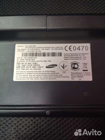 Клавиатура Samsung VG-KBD1000 Black Bluetooth