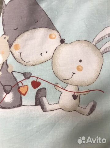 Новый комплект белья в детскую кроватку