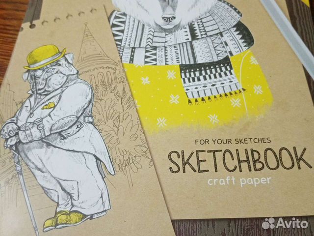 Скетчбук craft paper