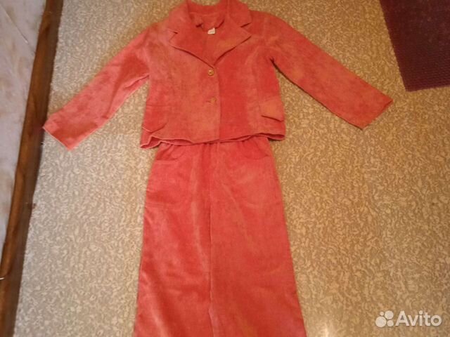 Брючн нов кост д /дев из микровельв и жилет утепл