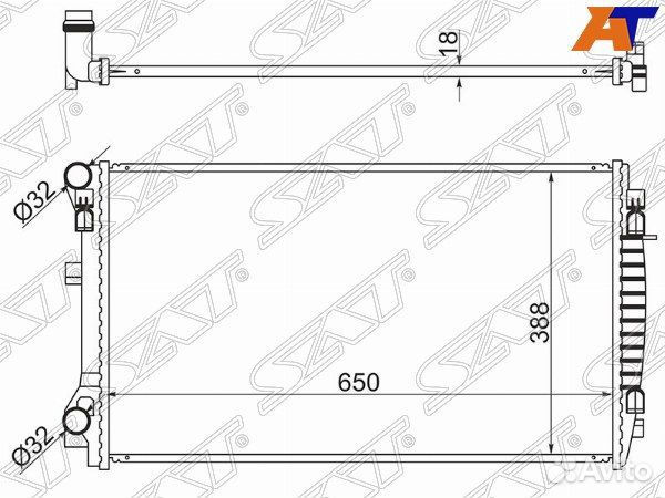 Радиатор audi A3 20, audi A3/S3 13, audi Q2 16, au