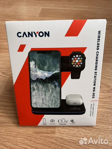 Беспроводная зарядная станция Canyon CNS-WCS303