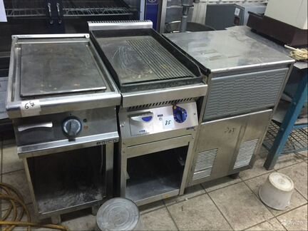 Плиты и фритюры для небольшого кафе б/у