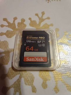 Карта памяти 64Gb SanDisk Extreme Pro