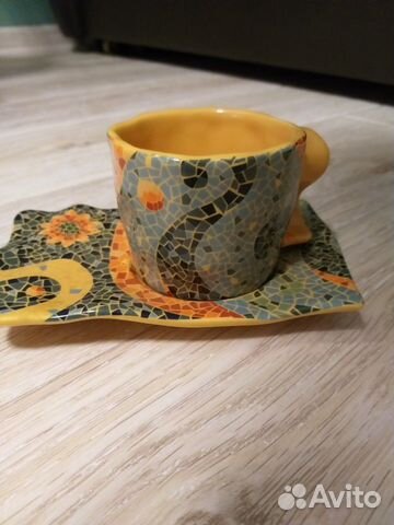 Кружка с блюдцем