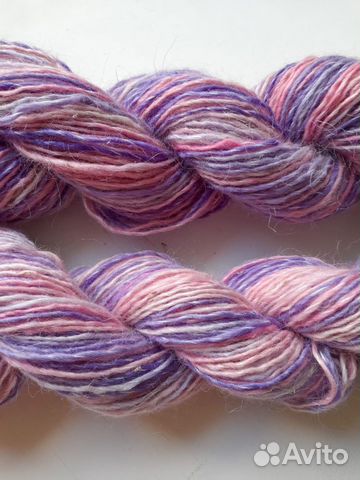 Пряжа козья шерсть ручного прядения в асс