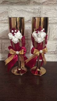 Свадебные фужеры новые