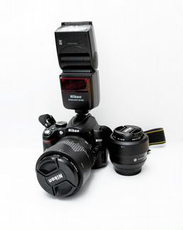 Камера Nikon D5000+Объективы+Вспышка
