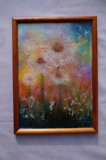 Картина из шерсти 