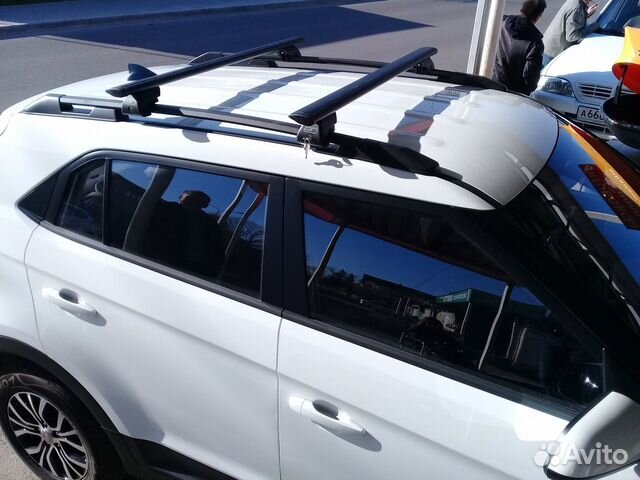 Багажник на рейлинги для Хендай Крета