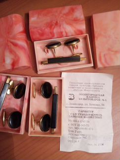 Запонки и галстукодержатель СССР