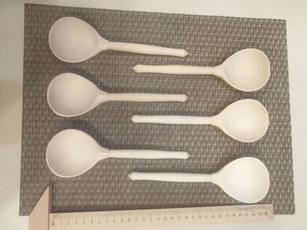 Ложка и матрёшка деревянные некрашеные