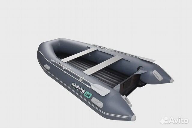 Лодка пвх Нднд Gladiator E380 Pro темно серый