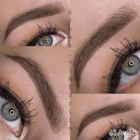 Коррекция бровей. Окрашивание