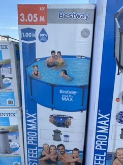 Каркасный бассейн Steel Pro Max 305х100см,с фил