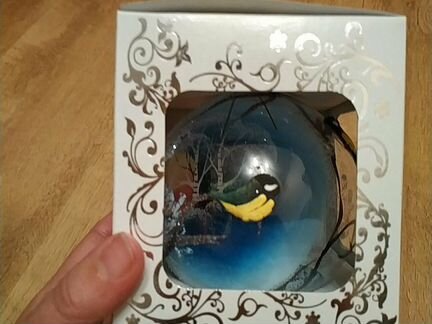 Новогодний шар ручной работы новый