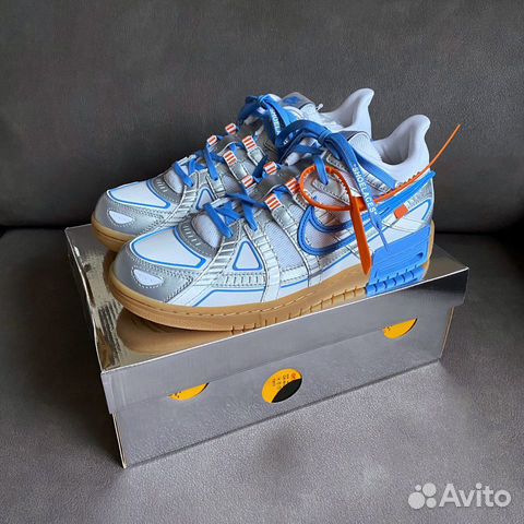 nike x off white air rubber dunk unc