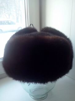 Шапка норковая ушанка