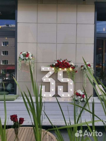 Цифры на день рождения. Цифры для декора