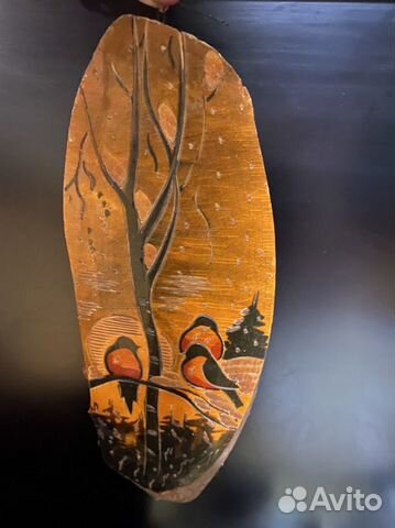 Картина на дереве винтаж СССР