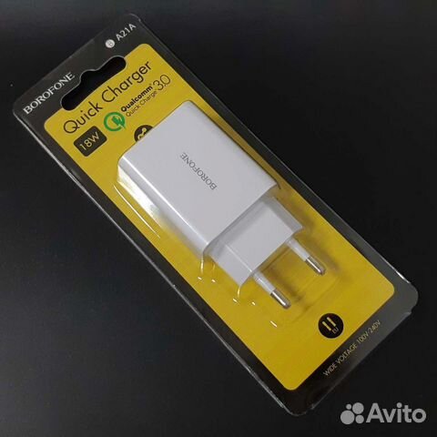 Сетевое зарядное устройство Borofone BA21A белое
