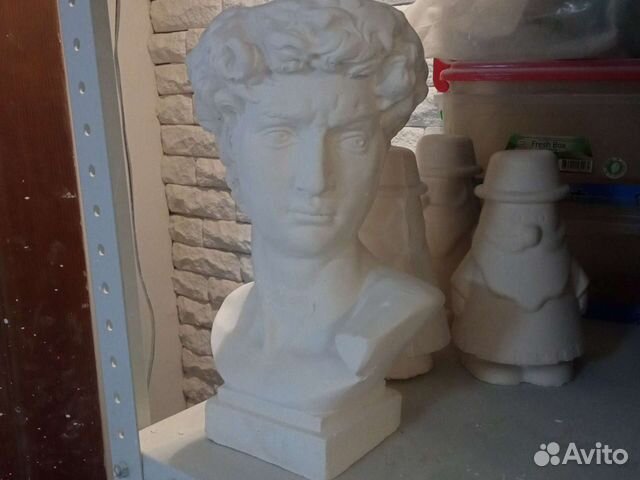 Кашпо гипс 29см. Некондиция. Брак