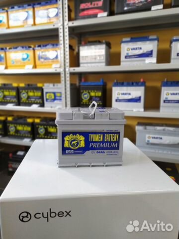 Аккумулятор 64Ah Тюмень Премиум 620A прямой полярн