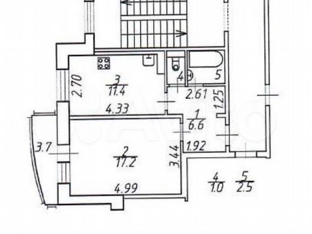 1-к. квартира, 38,7 м², 5/8 эт.