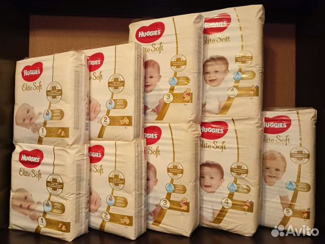 Huggies Elite Soft Подгузники 1 2 3 4 5 размеры