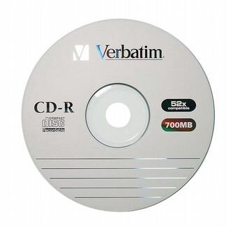 Диски CD-R Verbatim 700Mb 52x (упаковка 50 штук)