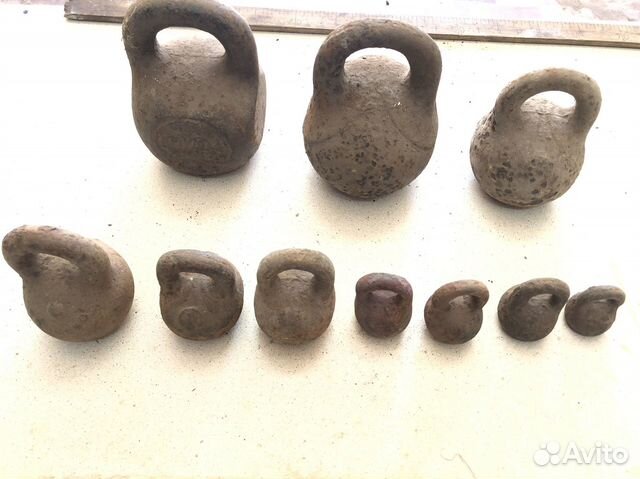 Старинные гирьки, гири