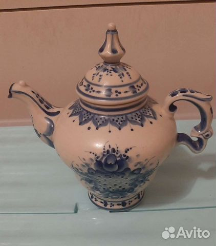 Чайник заварочный СССР гжель