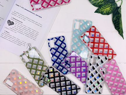 Чехол для Samsung, iPhone, Honor, Huawei 3D ромб