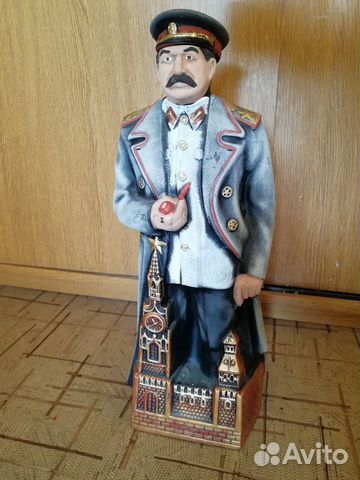 Глиняная бутылка Сталин