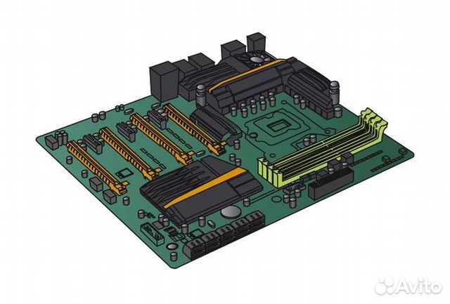 Как нарисовать материнскую плату