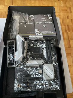 Материнская плата Asrock b450 steel legend