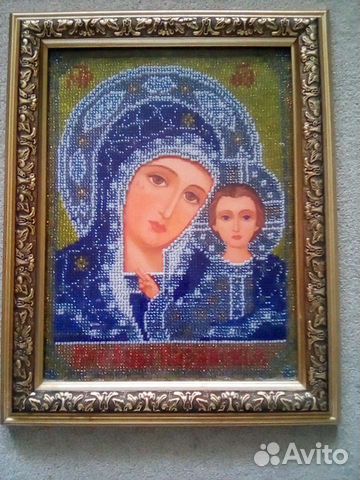 Икона вышитая бисером