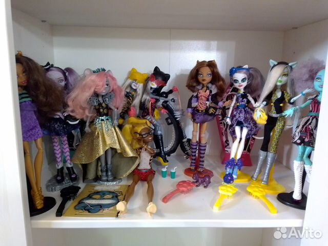 Куклы monster high фрэнки, клодин, китти и др