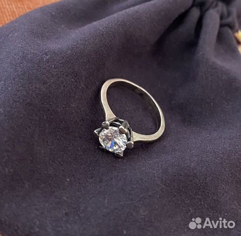 Кольцо серебряное, 17 размер, 925 проба